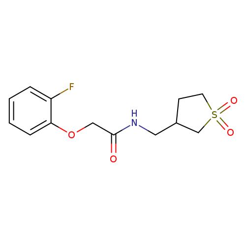 N-[(1,1-dioxo-1lambda6-thiolan-3-yl)methyl]-2-(2-fluorophenoxy)acetamide