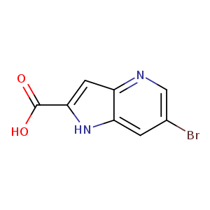 1H-Pyrrolo[3,2-b]pyridine-2-carboxylic acid, 6-bromo-