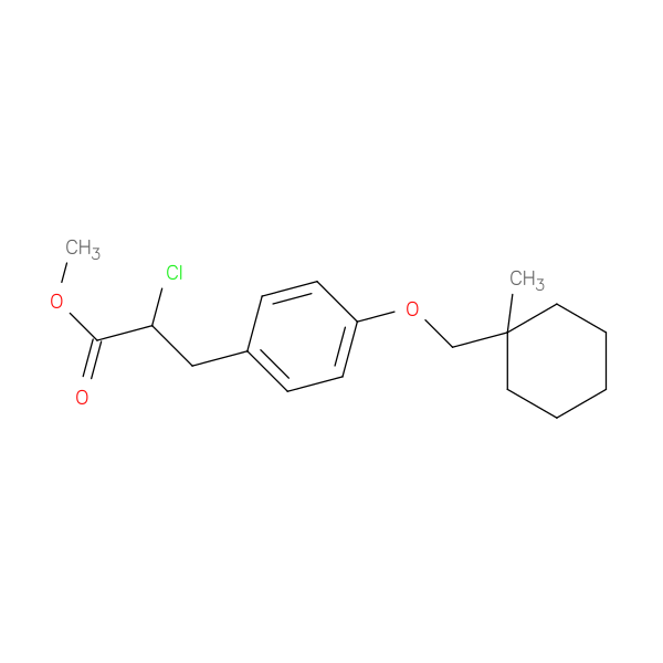Methyl 2-Chloro-3-[4-(1-methylcyclohexylmethoxy)phenyl] Propionate