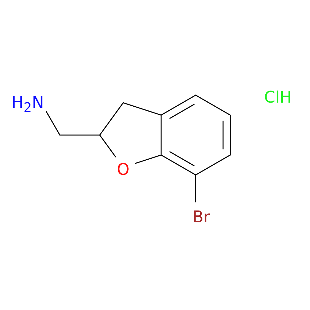 "1-(7-bromo-2,3-dihydro-1-benzofuran-2-yl)methanamine hydrochloride"