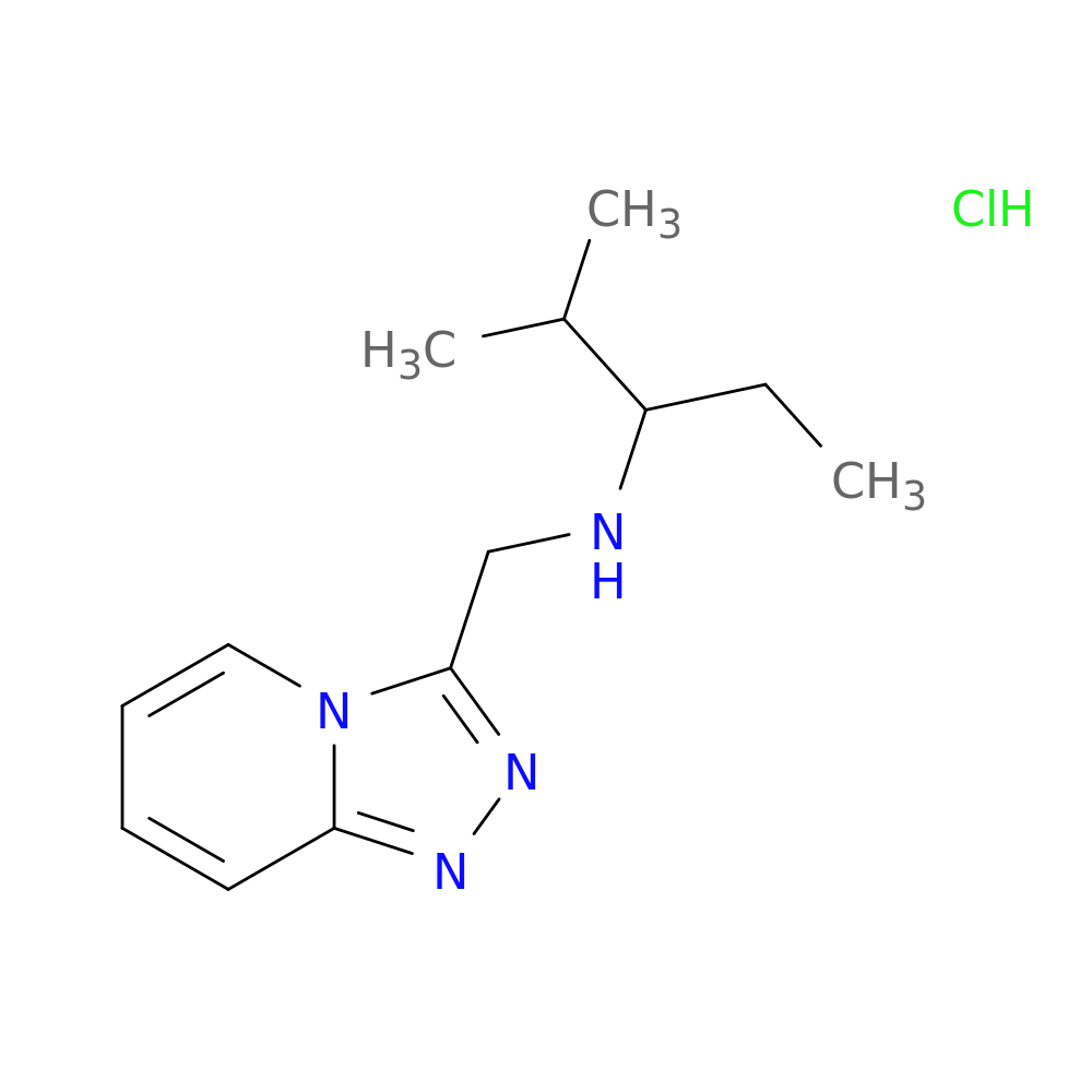 (2-methylpentan-3-yl)({[1,2,4]triazolo[4,3-a]pyridin-3-yl}methyl)amine hydrochloride