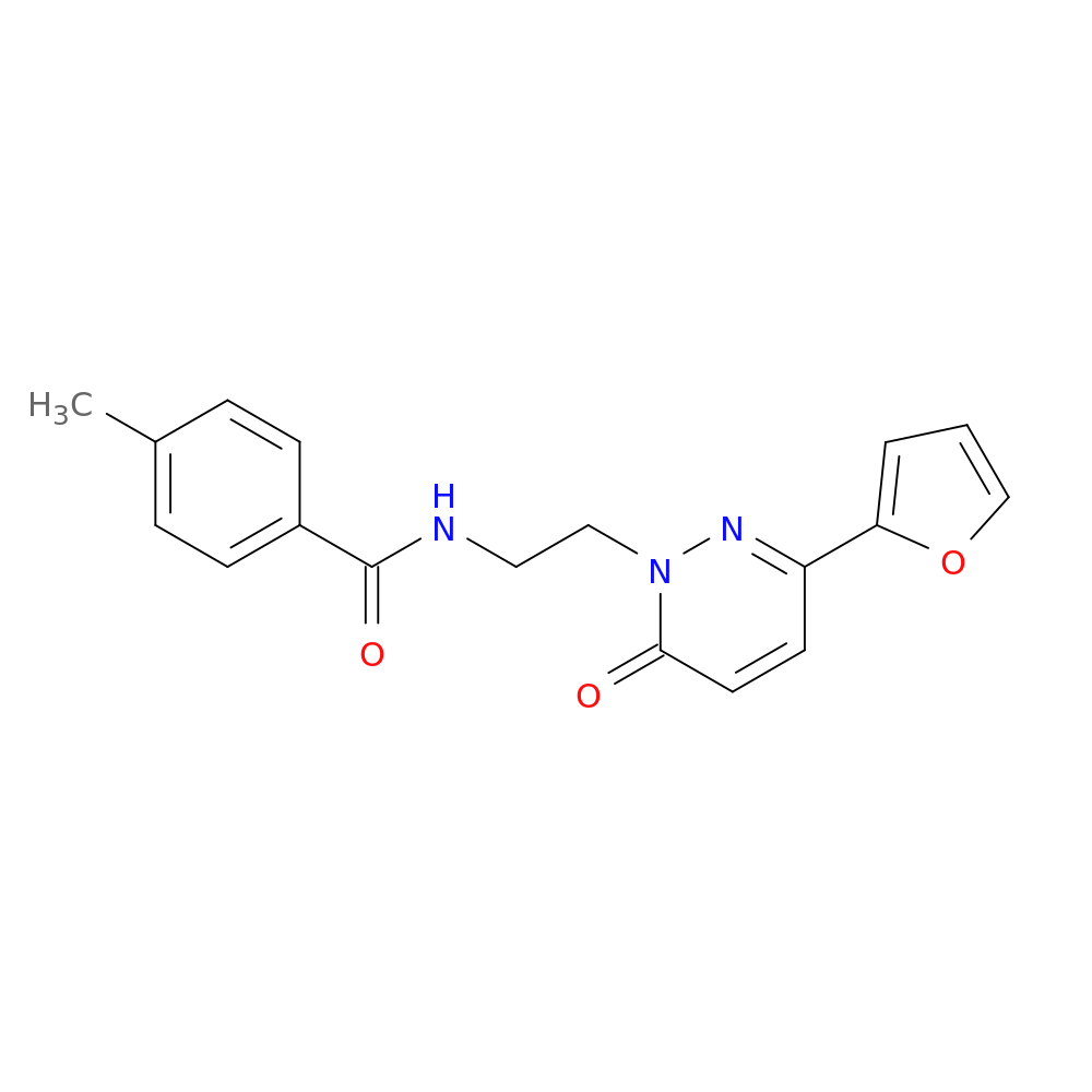N-{2-[3-(furan-2-yl)-6-oxo-1,6-dihydropyridazin-1-yl]ethyl}-4-methylbenzamide