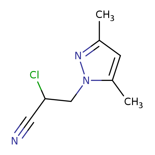 2-Chloro-3-(3,5-dimethyl-1h-pyrazol-1-yl)propanenitrile