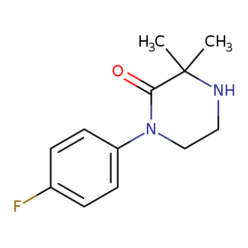 1-(4-fluorophenyl)-3,3-dimethylpiperazin-2-one
