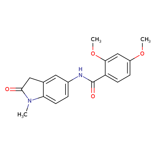 2,4-dimethoxy-N-(1-methyl-2-oxo-2,3-dihydro-1H-indol-5-yl)benzamide