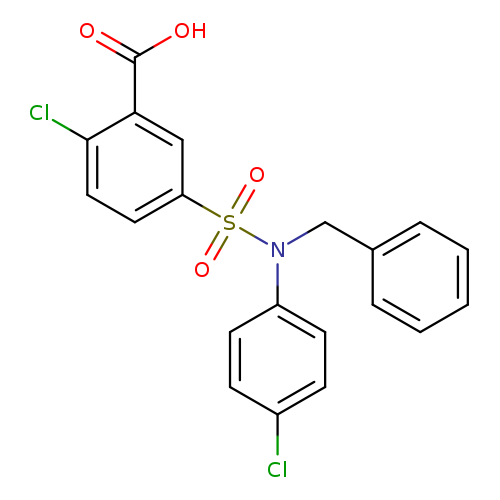 5-[benzyl(4-chlorophenyl)sulfamoyl]-2-chlorobenzoic acid