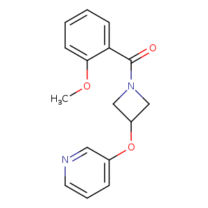 3-{[1-(2-methoxybenzoyl)azetidin-3-yl]oxy}pyridine
