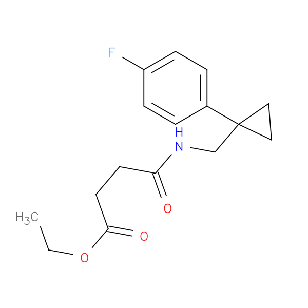 ethyl 3-({[1-(4-fluorophenyl)cyclopropyl]methyl}carbamoyl)propanoate