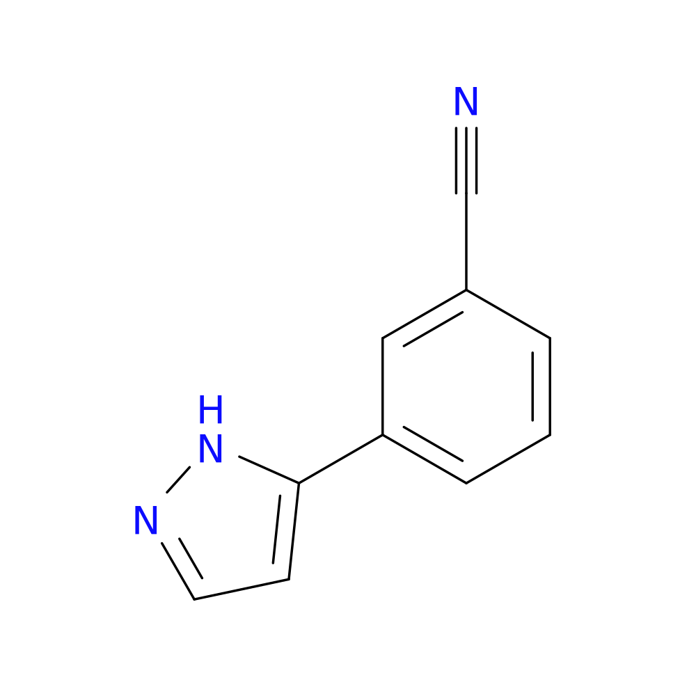 3-(1H-pyrazol-5-yl)benzonitrile