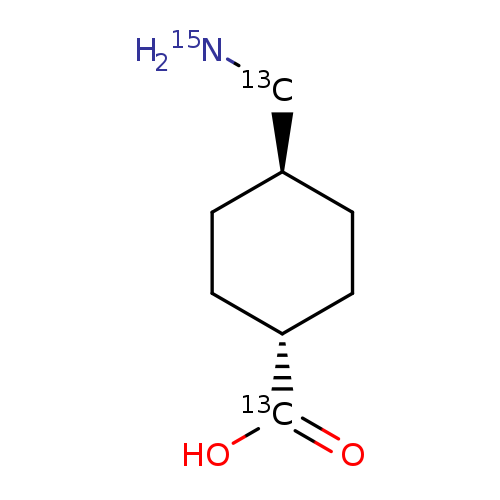 <em>trans</em>-4-(amino-<sup>15</sup>N-methyl-<sup>13</sup>C)-cyclohexanecarboxylic-<sup>13</sup>C acid