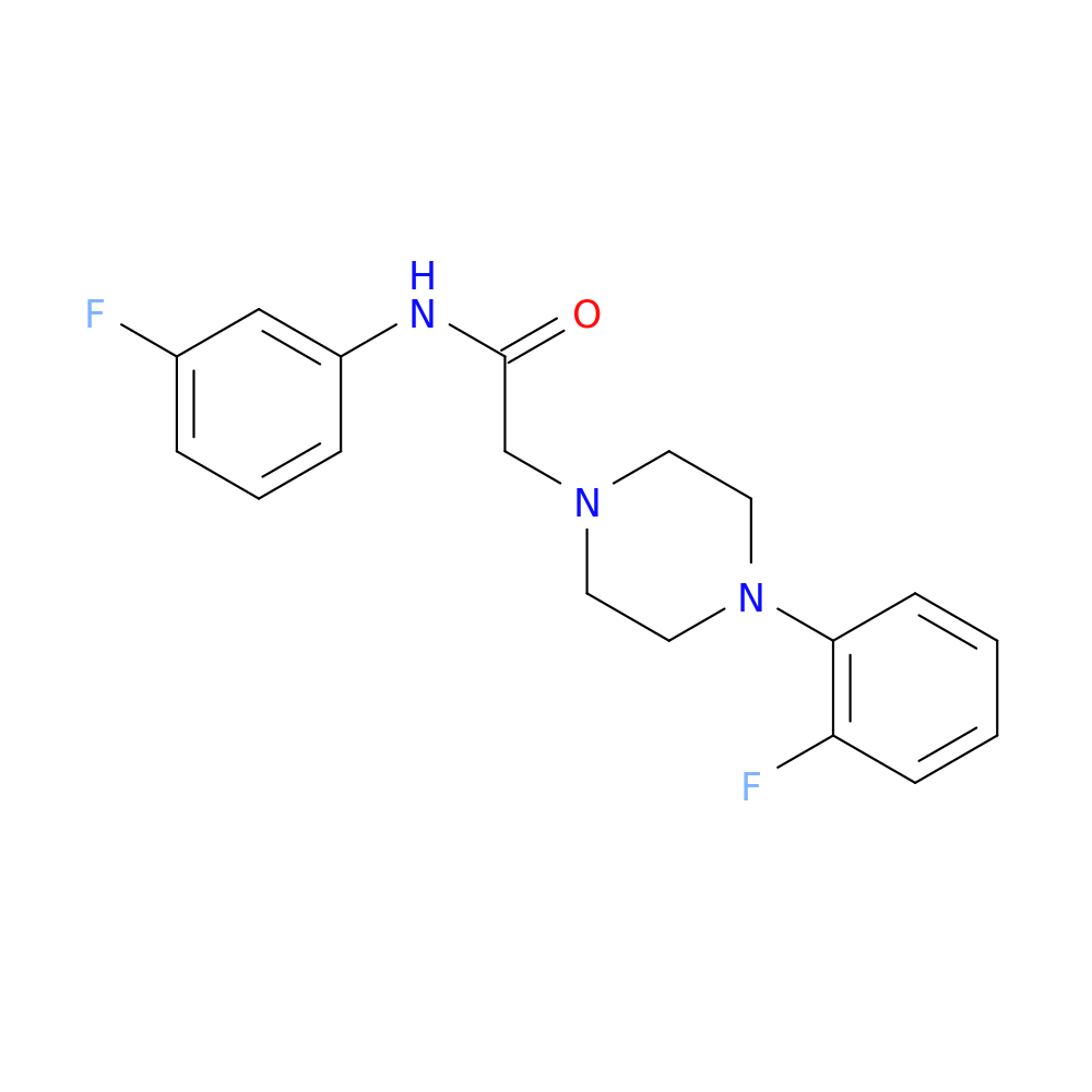 N-(3-fluorophenyl)-2-[4-(2-fluorophenyl)piperazin-1-yl]acetamide