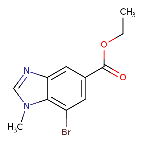 Ethyl 7-bromo-1-methyl-1,3-benzodiazole-5-carboxylate