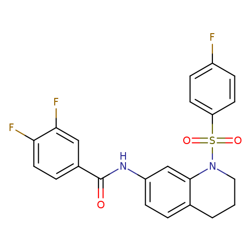 3,4-difluoro-N-[1-(4-fluorobenzenesulfonyl)-1,2,3,4-tetrahydroquinolin-7-yl]benzamide