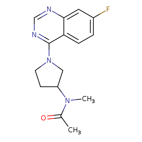 N-[1-(7-fluoroquinazolin-4-yl)pyrrolidin-3-yl]-N-methylacetamide