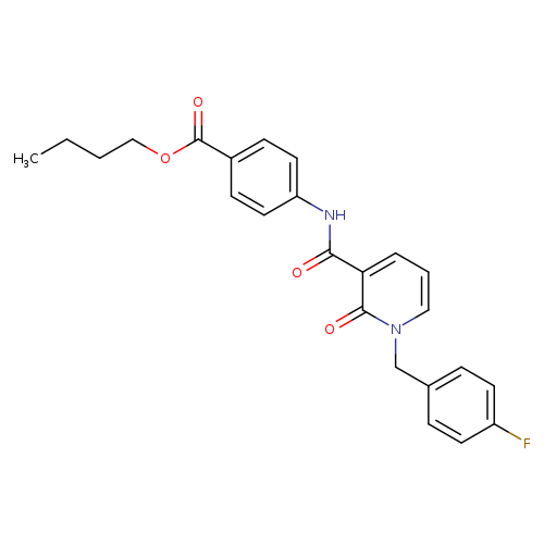 butyl 4-{1-[(4-fluorophenyl)methyl]-2-oxo-1,2-dihydropyridine-3-amido}benzoate