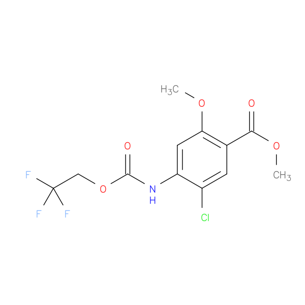 methyl 5-chloro-2-methoxy-4-{[(2,2,2-trifluoroethoxy)carbonyl]amino}benzoate