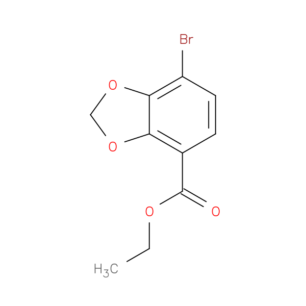 Ethyl 7-bromobenzo[d][1，3]dioxole-4-carboxylate