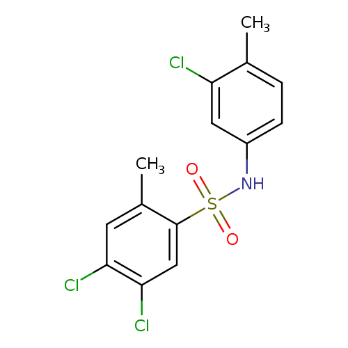 4,5-dichloro-N-(3-chloro-4-methylphenyl)-2-methylbenzene-1-sulfonamide