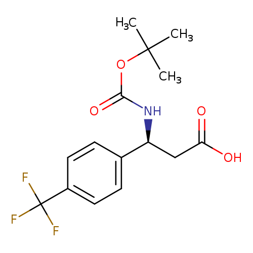 (S)-3-((tert-Butoxycarbonyl)amino)-3-(4-(trifluoromethyl)phenyl)propanoic acid