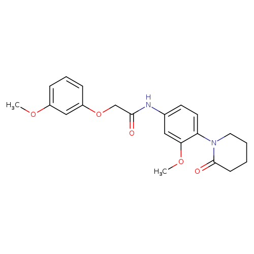 N-[3-methoxy-4-(2-oxopiperidin-1-yl)phenyl]-2-(3-methoxyphenoxy)acetamide