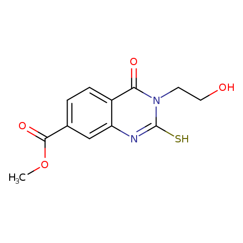 methyl 3-(2-hydroxyethyl)-4-oxo-2-sulfanyl-3,4-dihydroquinazoline-7-carboxylate