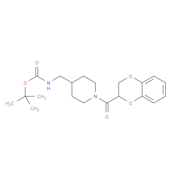 tert-Butyl ((1-(2,3-dihydrobenzo[b][1,4]dioxine-2-carbonyl)piperidin-4-yl)methyl)carbamate