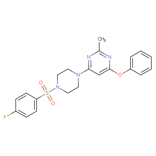 4-[4-(4-fluorobenzenesulfonyl)piperazin-1-yl]-2-methyl-6-phenoxypyrimidine
