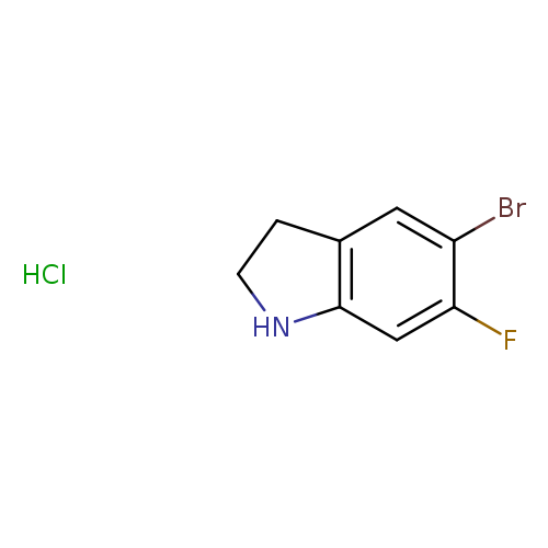 5-bromo-6-fluoro-2,3-dihydro-1H-indole hydrochloride