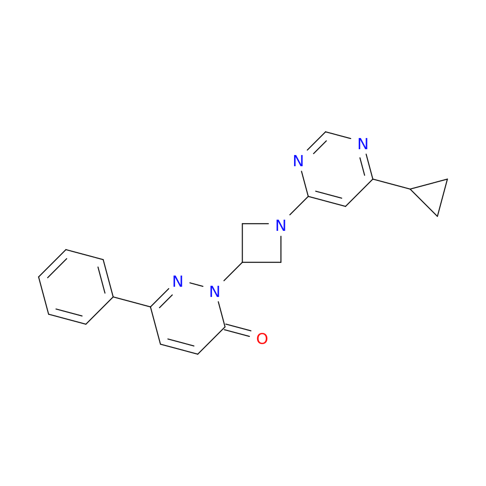 2-[1-(6-cyclopropylpyrimidin-4-yl)azetidin-3-yl]-6-phenyl-2,3-dihydropyridazin-3-one