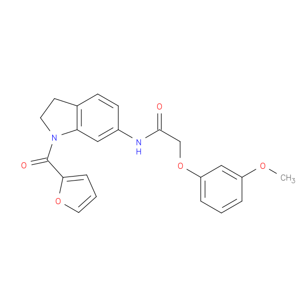 N-[1-(furan-2-carbonyl)-2,3-dihydro-1H-indol-6-yl]-2-(3-methoxyphenoxy)acetamide