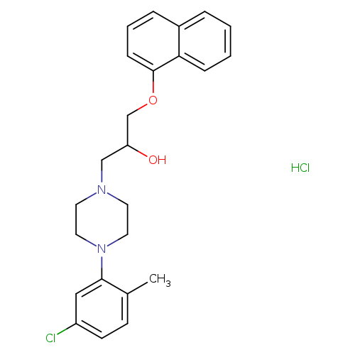 1-[4-(5-chloro-2-methylphenyl)piperazin-1-yl]-3-(naphthalen-1-yloxy)propan-2-ol hydrochloride