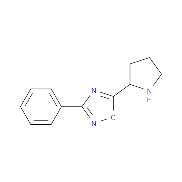 1,2,4-Oxadiazole,3-phenyl-5-(2-pyrrolidinyl)-