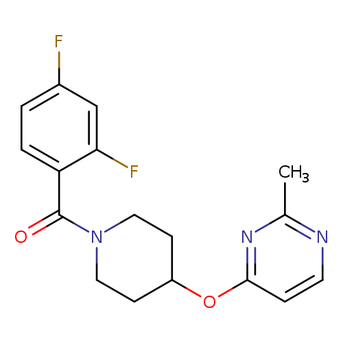 4-{[1-(2,4-difluorobenzoyl)piperidin-4-yl]oxy}-2-methylpyrimidine
