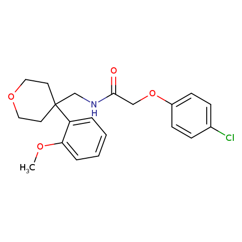 2-(4-chlorophenoxy)-N-{[4-(2-methoxyphenyl)oxan-4-yl]methyl}acetamide