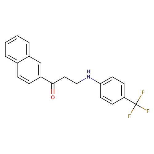 1-(naphthalen-2-yl)-3-{[4-(trifluoromethyl)phenyl]amino}propan-1-one