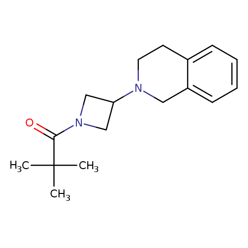 2,2-dimethyl-1-[3-(1,2,3,4-tetrahydroisoquinolin-2-yl)azetidin-1-yl]propan-1-one