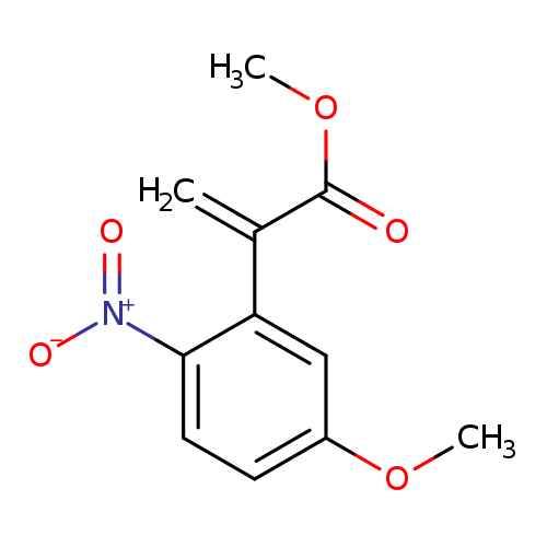 Benzeneacetic acid, 5-methoxy-a-methylene-2-nitro-, methyl ester
