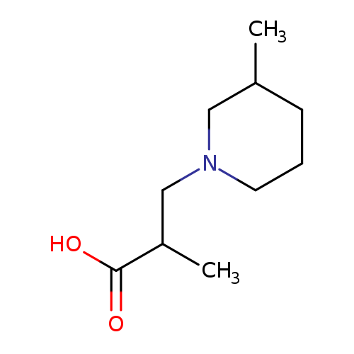 2-Methyl-3-(3-methylpiperidin-1-yl)propanoic acid