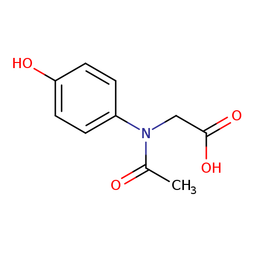 Glycine, N-acetyl-N-(4-hydroxyphenyl)-
