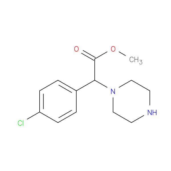 methyl 2-(4-chlorophenyl)-2-(piperazin-1-yl)acetate