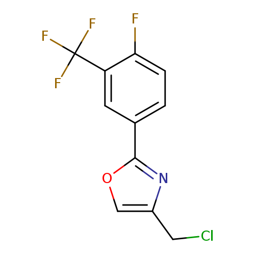 4-(chloromethyl)-2-[4-fluoro-3-(trifluoromethyl)phenyl]-1,3-oxazole