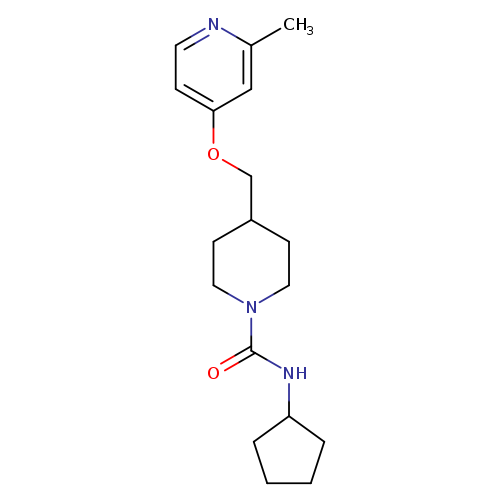 N-cyclopentyl-4-{[(2-methylpyridin-4-yl)oxy]methyl}piperidine-1-carboxamide