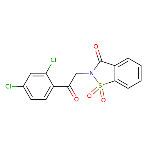2-[2-(2,4-dichlorophenyl)-2-oxoethyl]-2,3-dihydro-1lambda6,2-benzothiazole-1,1,3-trione
