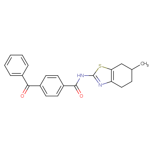 4-benzoyl-N-(6-methyl-4,5,6,7-tetrahydro-1,3-benzothiazol-2-yl)benzamide