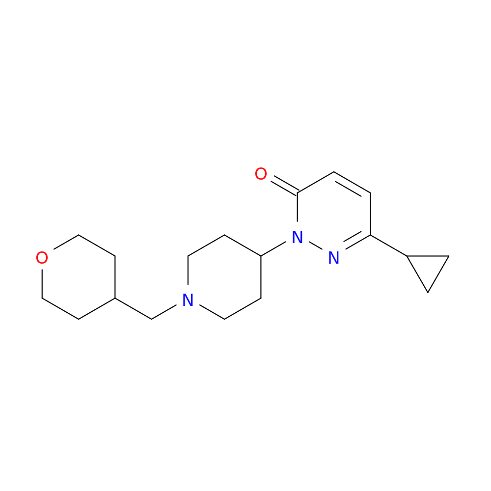 6-cyclopropyl-2-{1-[(oxan-4-yl)methyl]piperidin-4-yl}-2,3-dihydropyridazin-3-one