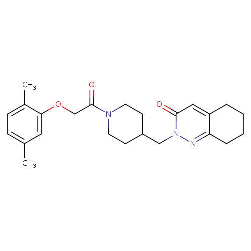 2-({1-[2-(2,5-dimethylphenoxy)acetyl]piperidin-4-yl}methyl)-2,3,5,6,7,8-hexahydrocinnolin-3-one