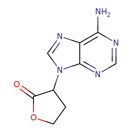 3-(6-amino-9H-purin-9-yl)oxolan-2-one