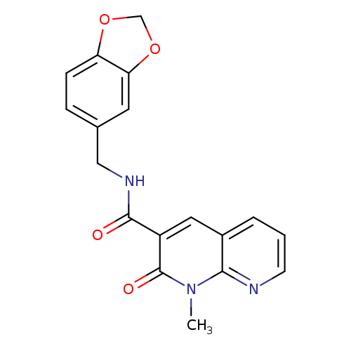 N-[(2H-1,3-benzodioxol-5-yl)methyl]-1-methyl-2-oxo-1,2-dihydro-1,8-naphthyridine-3-carboxamide