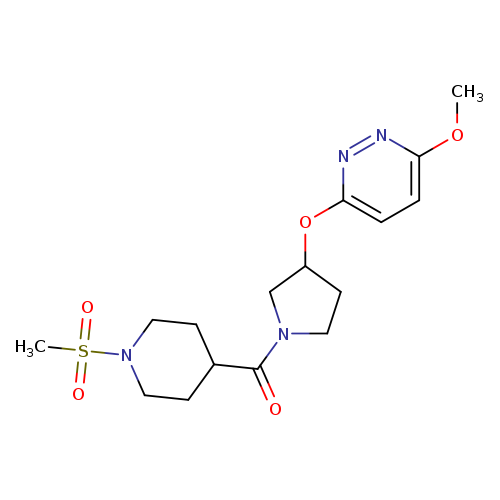 3-{[1-(1-methanesulfonylpiperidine-4-carbonyl)pyrrolidin-3-yl]oxy}-6-methoxypyridazine