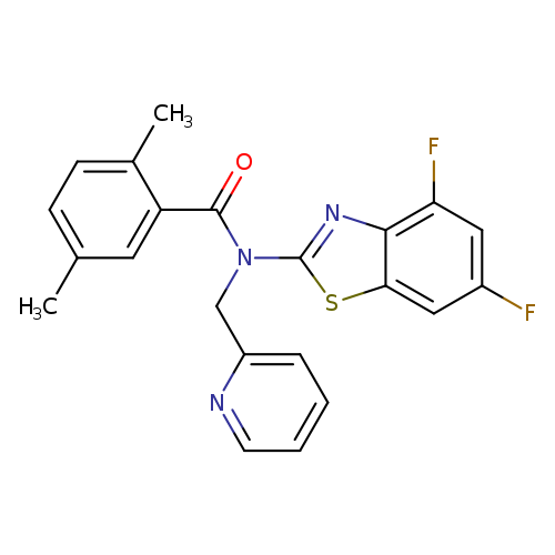 N-(4,6-difluoro-1,3-benzothiazol-2-yl)-2,5-dimethyl-N-[(pyridin-2-yl)methyl]benzamide